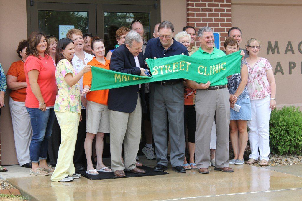 The Maple Street Clinic held their ribbon cutting Saturday morning. Senator Dick Durbin cut the ribbon for the clinic as it was chosen out of 800 nationwide contestants. 