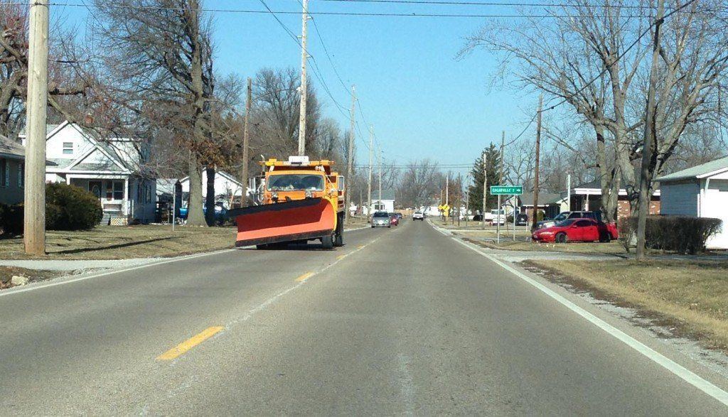 Snow plows hit the streets Saturday afternoon to prepare for the winter weather forecasted for today.