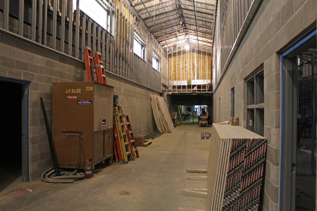 Hallway leading to the Cafeteria