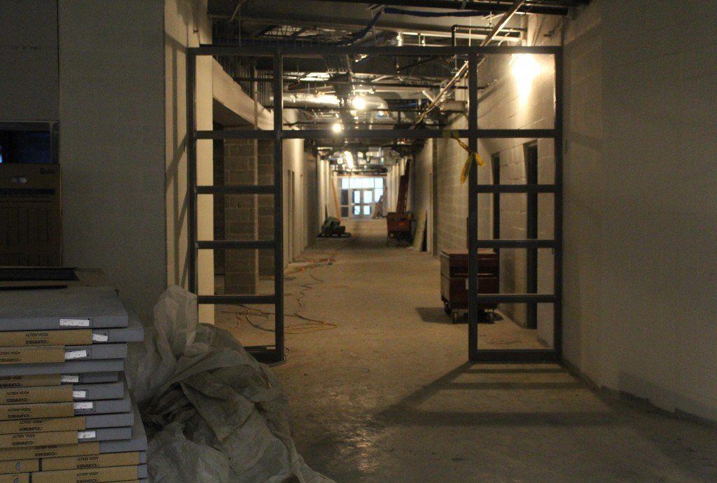 Hallway leading to classrooms