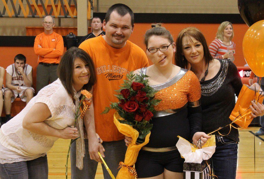 Brittany Bertolis, daughter of Kevin Bertolis, Christie Mellenthin, and Misty Bertolis. 