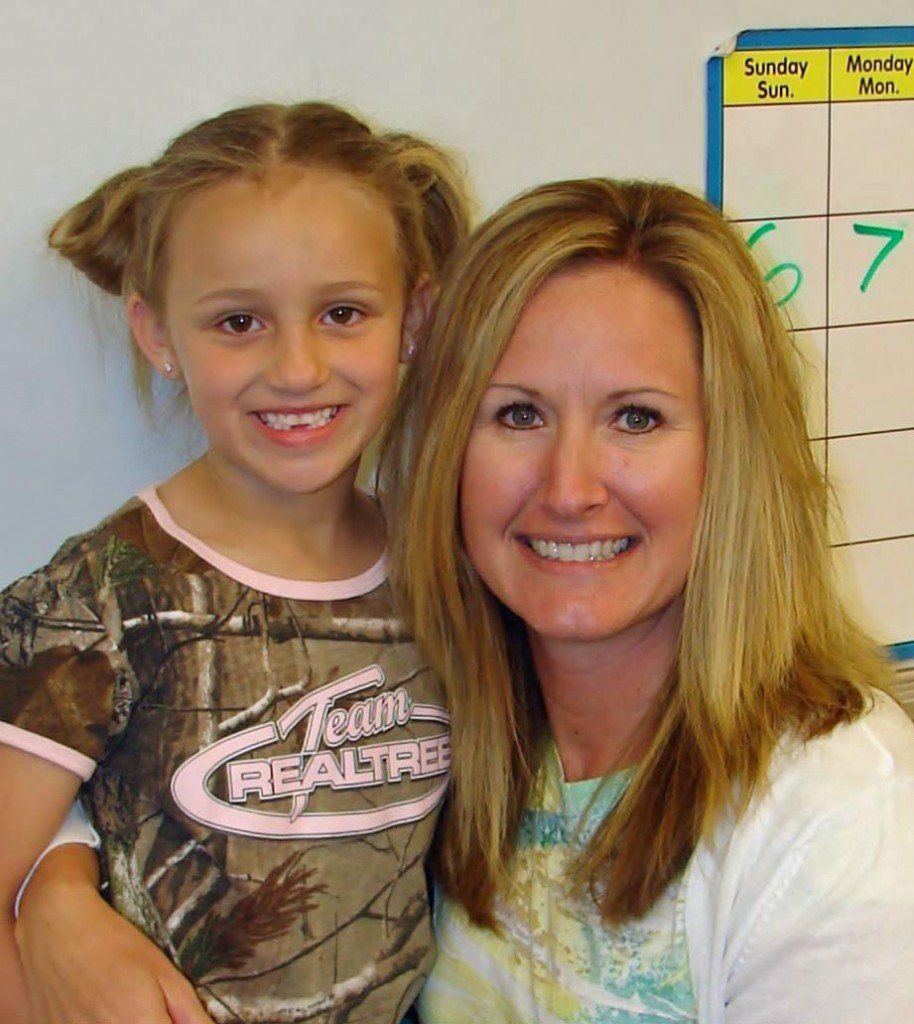 Amy Price pictured with student Kylie Buehler.