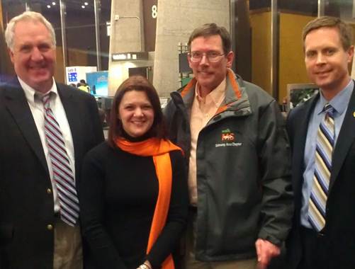 Pictured above from left to right: Shimkus, Klueter-Thomas, Izard, and Davis.