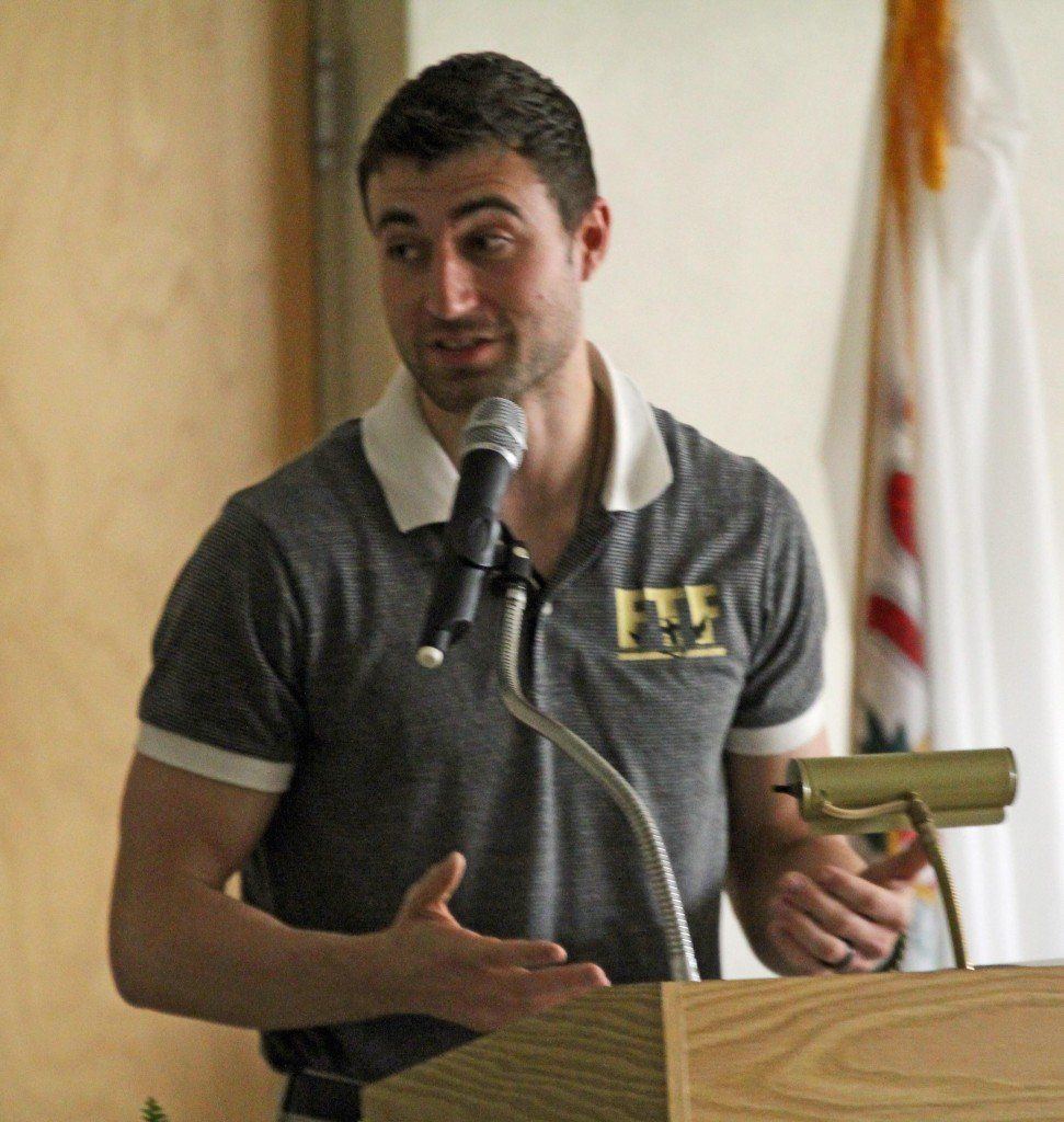 Pete Visintin was the guest speaker at the NHS banquet. Visintin advised students to be the leader people seek.