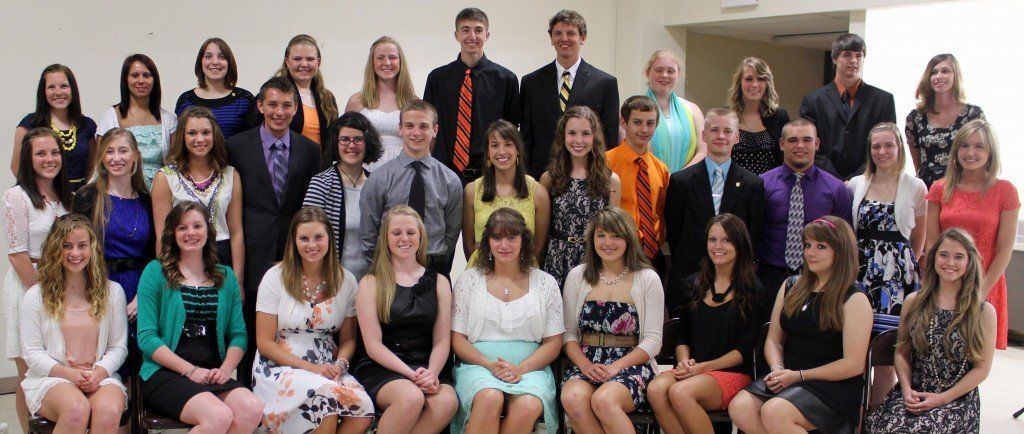 20 students were inducted into GHS's National Honor Society joining the 14 members who were inducted last year. 
