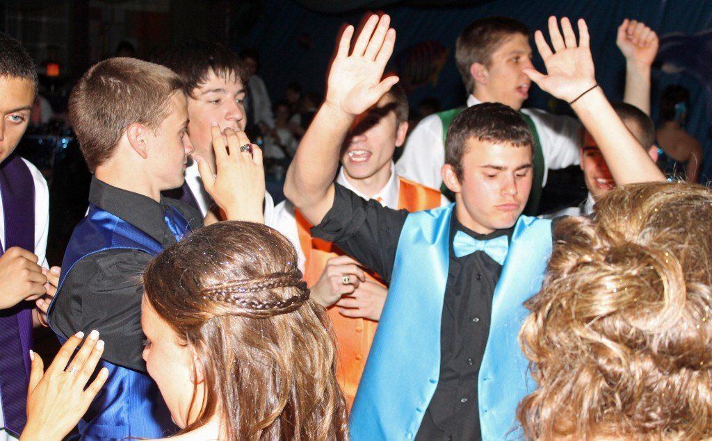 Students had a blast at the prom Saturday evening. 