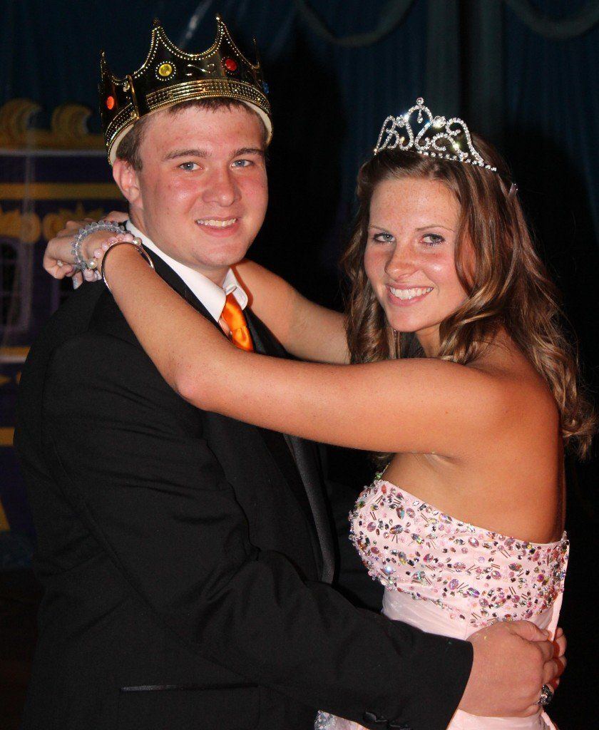 Devon Schoen and Taylor Monke were voted Gillespie High School's 2013 prom king and queen. 