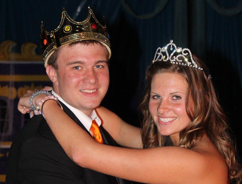 Devon Schoen and Taylor Monke were voted Gillespie High School's 2013 prom king and queen. 