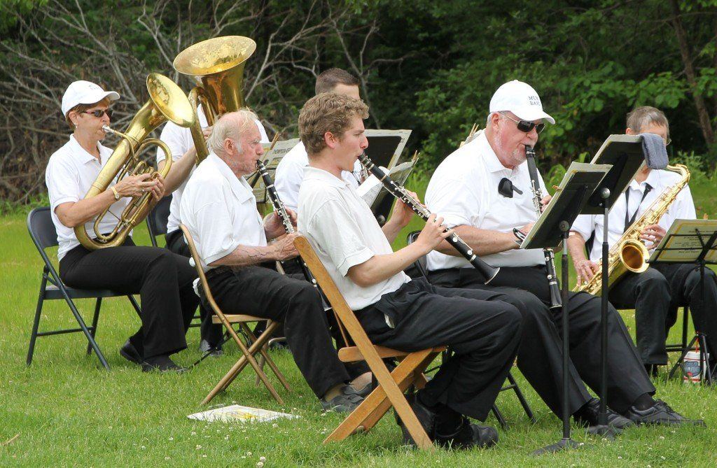 The Muni Band played the Star Spangled Banner for the audience in addition to a few other songs.