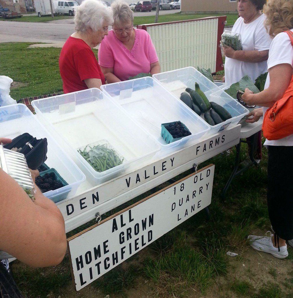 Over 100 people turn out for the second week of the Ageless Farmer's Market. The market has turned out to be a very popular item for the community.