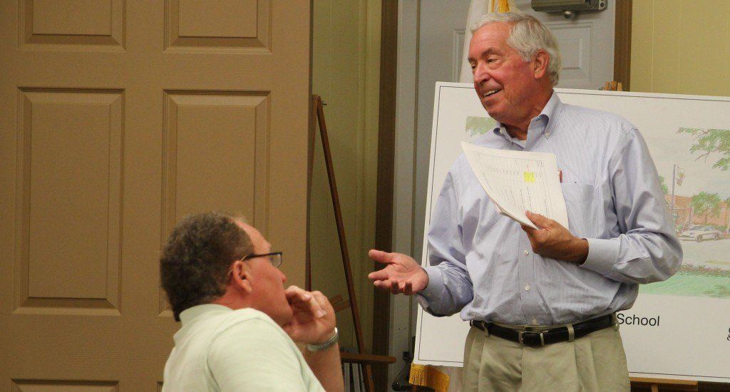 Tom Hyde explained the Ben-Gil Elementary School is nearly completed. 