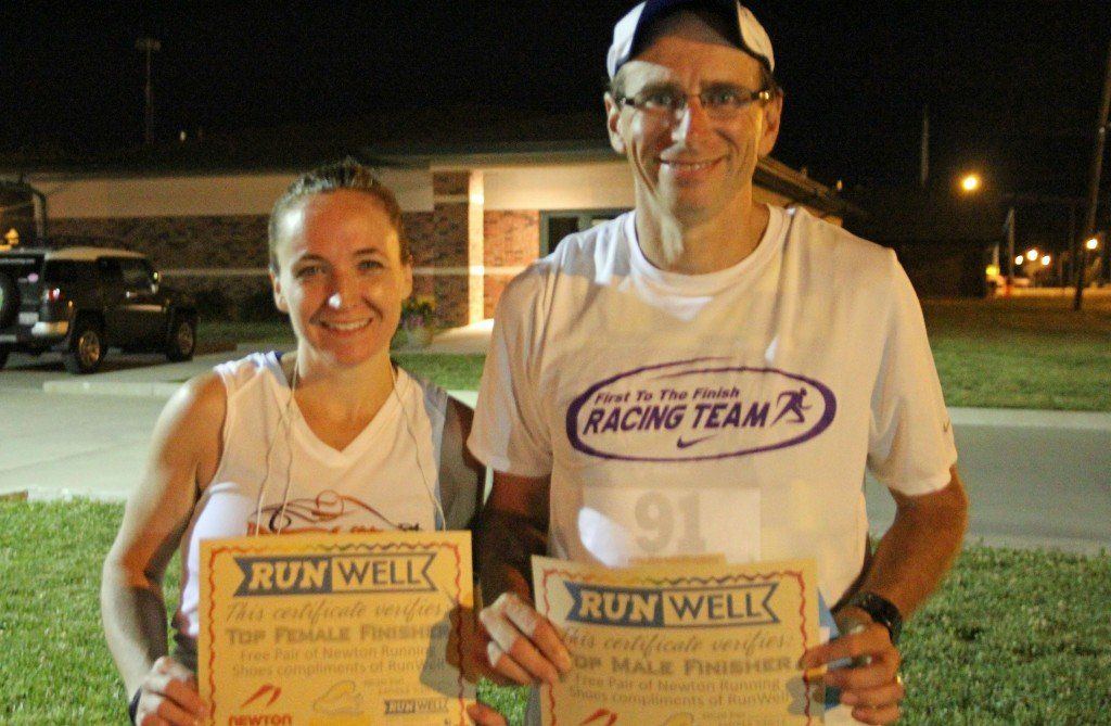 5K Winners: Karie Ashmann 21:04 & Mike Viano 18:54.