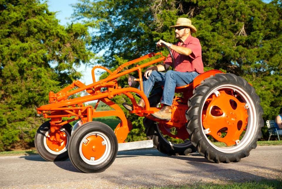 Tractors were a common treat throughout the Dorchester Homecoming Parade. The tractors are the centerpiece of the festival's parade.