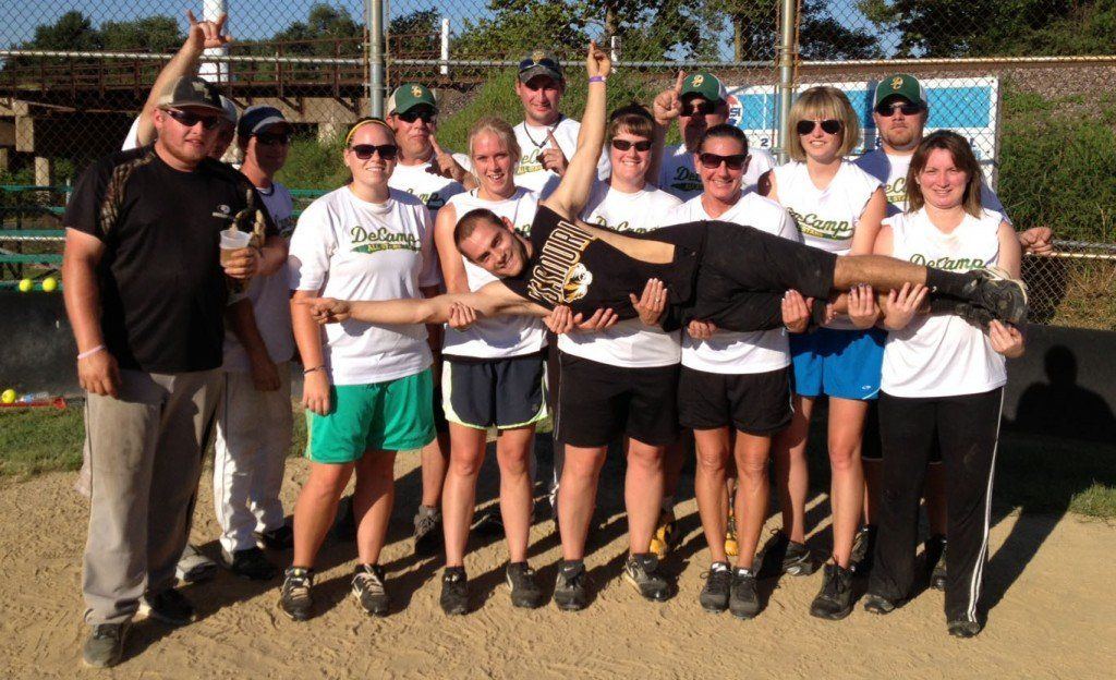 Team DeCamp took home the first place trophy at the Benld Fireman's annual softball tournament. 