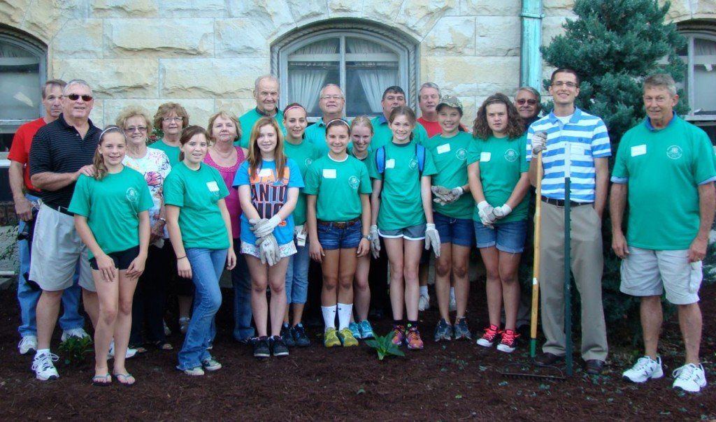 All of the board members and Shadowers take a break for a quick photo.