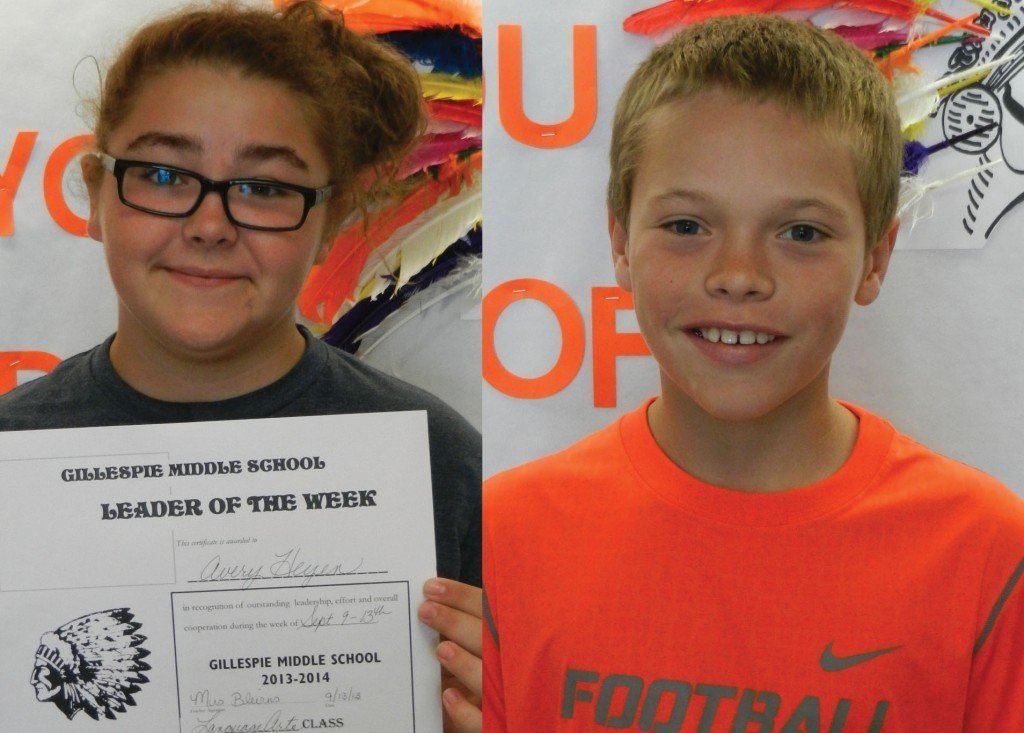 Avery Heyen, left, Trenton Segerra, right