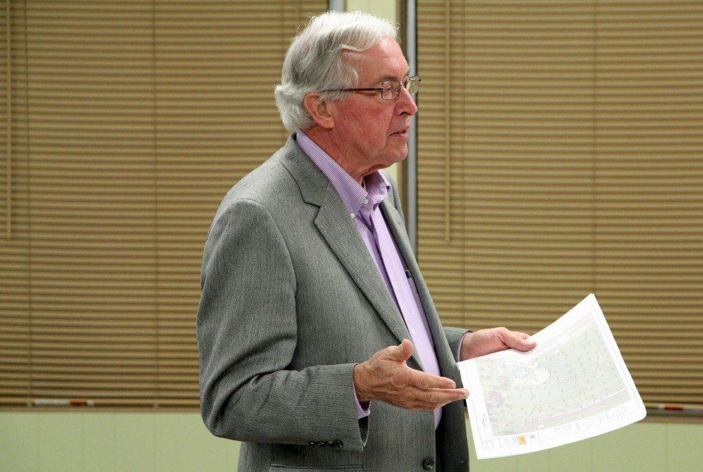 Tom Hyde provided the school bids for stage curtains, a sound system, tiling of the baseball field, and clay on the softball field. 