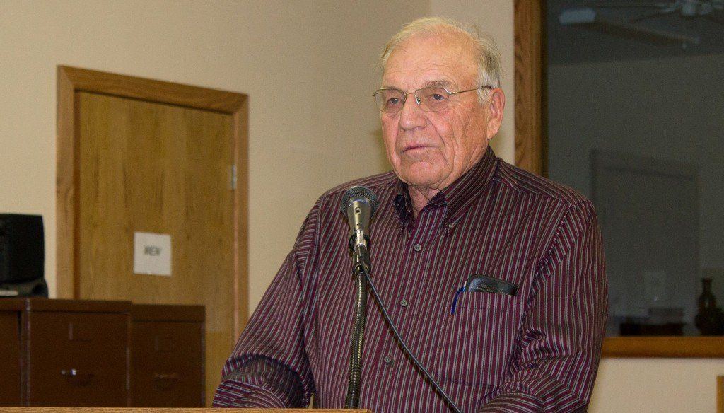 MCHS Member Jim Frank reads unusual newspapers articles during MCHS’s November meeting Nov. 4.