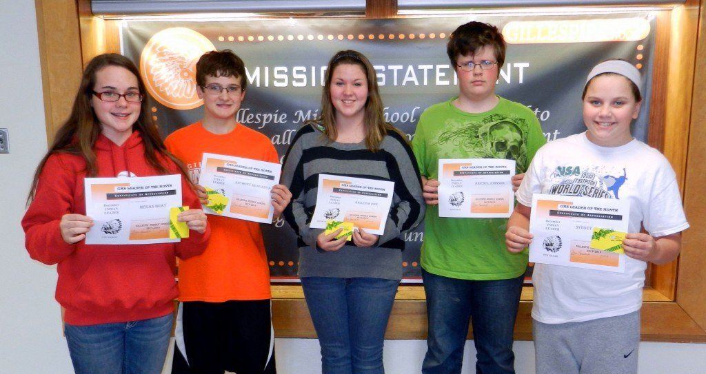 December Leaders of the Month