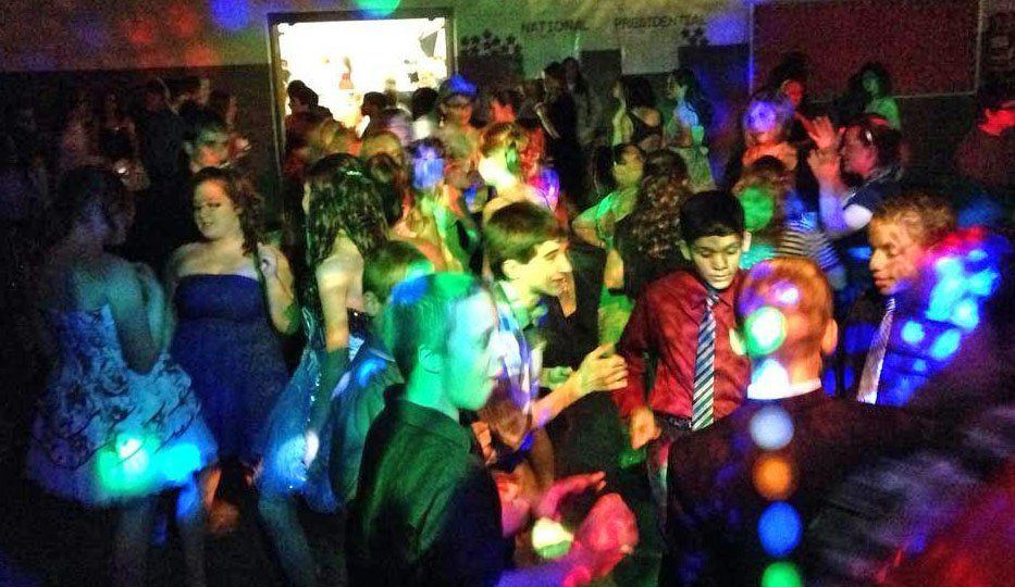 Gillespie Middle Schoolers show off their dance moves during PTO's annual Christmas Dance.