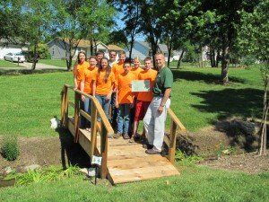 Waterloo FFA received a grant to construct a bridge over the Bellefontaine Springs.