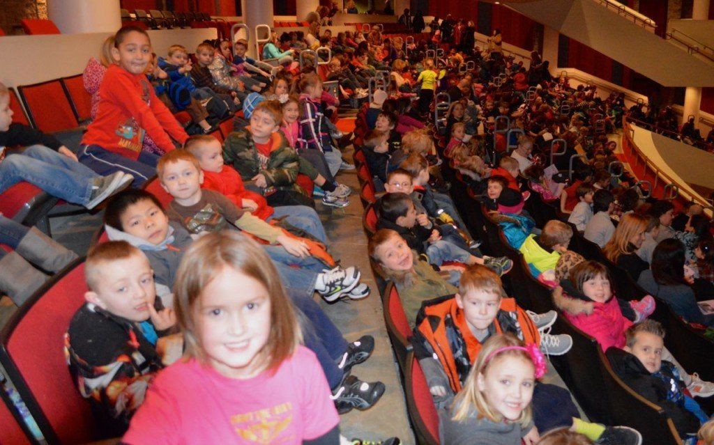 First grade students at Ben-Gil Elementary went to U of I in Springfield to see a live performance of Junie B. Jones.