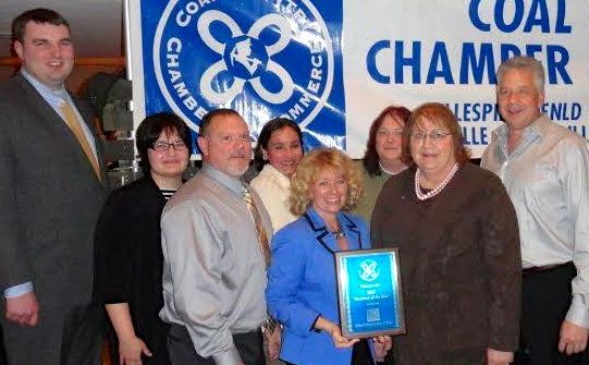 Gina Gucciardo's business, Gina Gucciardo CPA, was named Coal Country Chamber of Commerce's Business of the Year. 