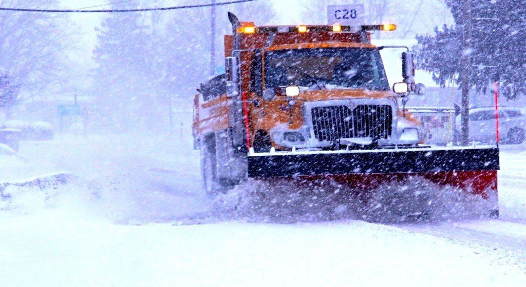 IDOT crews focused their efforts on Macoupin and Elm Streets as they tried to clear the streets as more snow fell. 