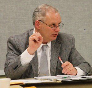 Superintendent Joe Tieman explains the repercussions entailed with changing the district calendar.