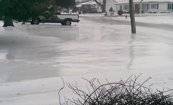 The BenGil area experienced a variety of weather this week. Pictured above, ice blanketed the area on Monday morning. (By Betsy Fenton)