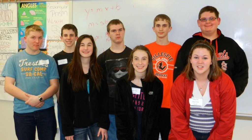 Gillespie Middle School sent eight players to the Math Olympiad in Bunker Hill last week. Both four-player teams placed in the top 10. Read more. 