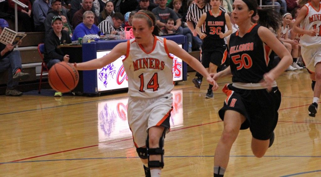 Ellen Gray dribbles down the court as she represented Gillespie and the West side in the All-Star game last weekend. The West came up short, read more about it here. 