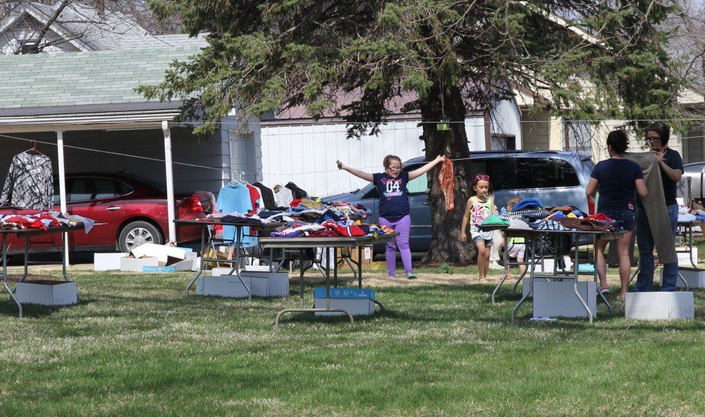 More than fifty yard sales comprised CCCC's annual Community-Wide Yard Sale on Saturday, April 12. 