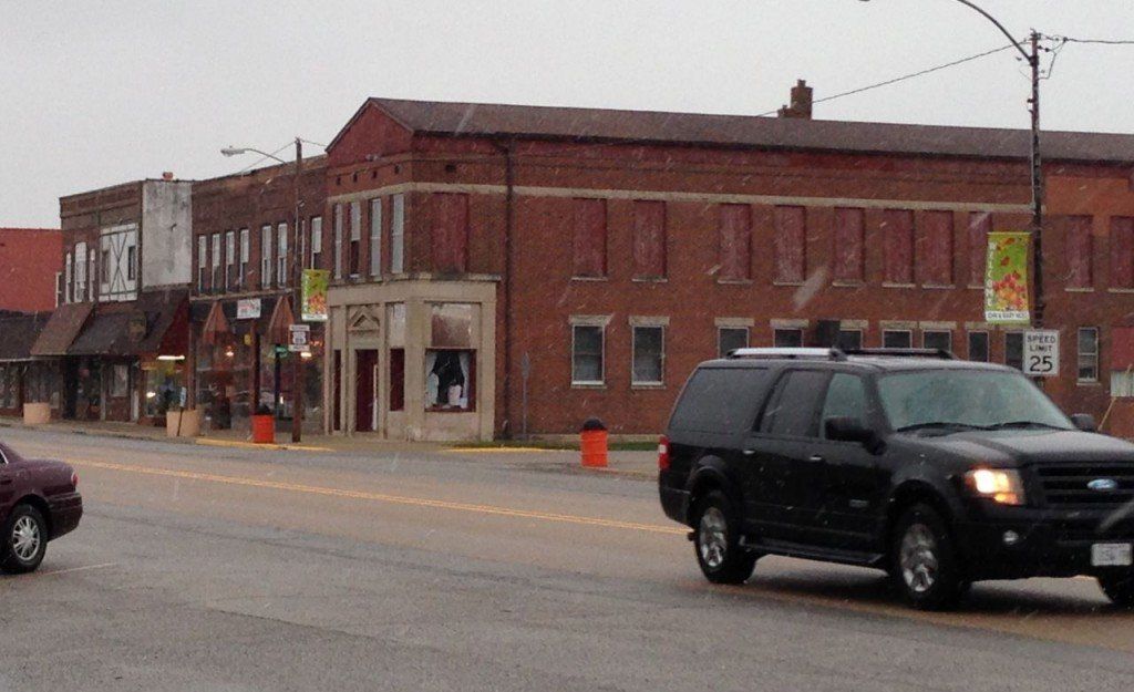 The BenGil area received a scatter of snow flakes Monday evening as a cold front moved through the area.