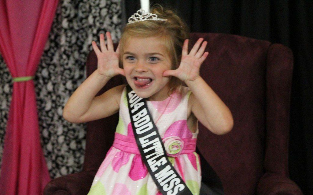 Logan Buhs was named 2014 Little Miss Saturday evening and was very friendly on stage. Weston Melchert was named Mini Miner, but was too shy for the camera. 