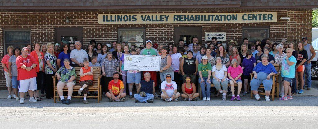 United Community Bank of Gillespie donated $1,490 to Illinois Valley Economic Development this week raised from their 'Casual for a Cause' program. 