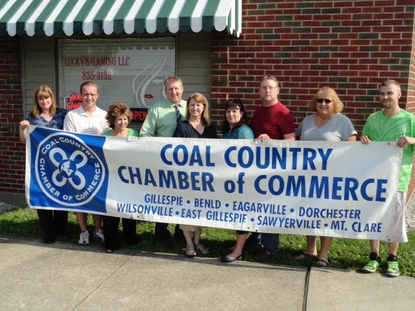 The Coal Country Chamber of Commerce and the City of Benld welcomed the Chamber's newest member Lucky Gaming, LLC at 101 W. Central at the railroad tracks in downtown Benld.
