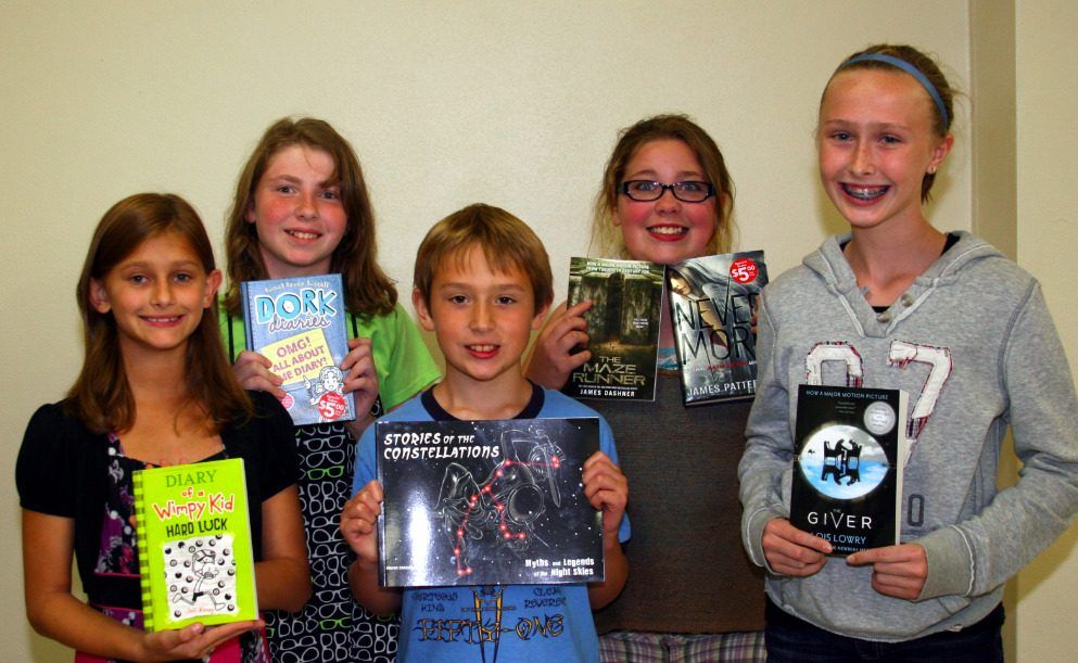 Winners for the evening were Caitlynn Harbaugh, Braelynn Johnson, Madison Hughes, Luke Herron and Emily Schmidt. (Contributed Photo)