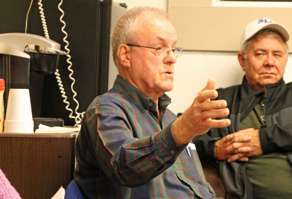 Tom Hubert voices his opinion on the city wide trash service for Benld. Hubert was in favor of the decision and the council was too, voting 4-2 to pass the proposition. 