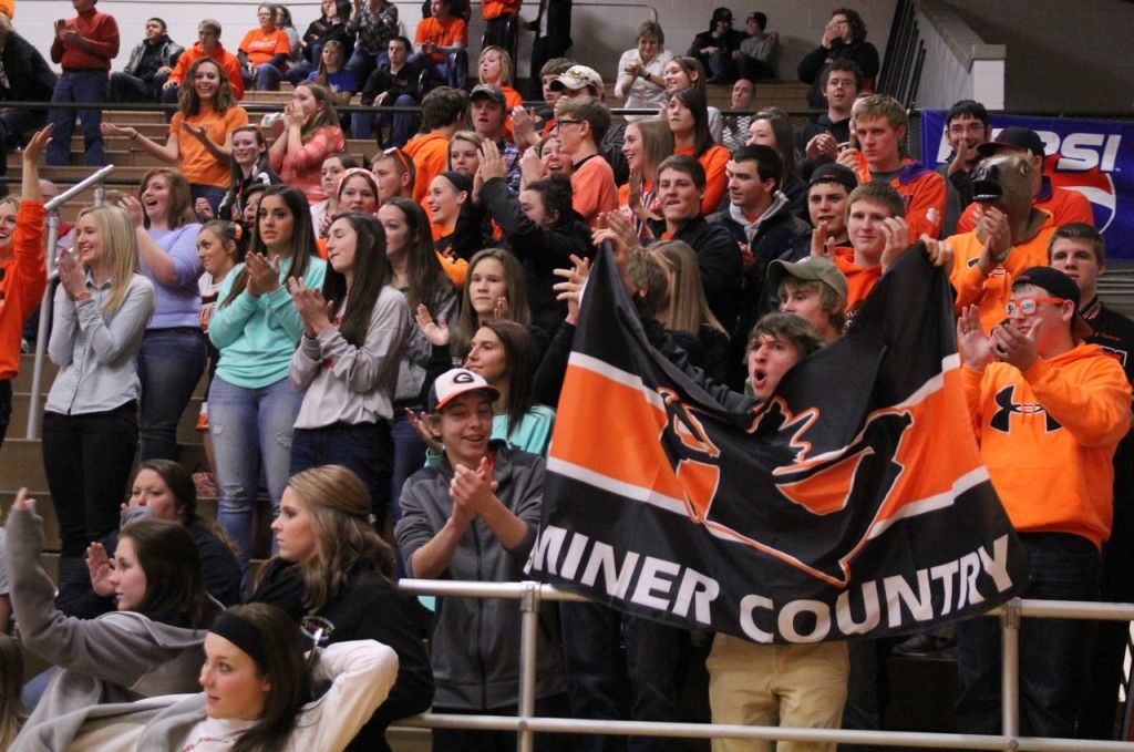 The Coal Mine Crazies gave the Miners a lot of support Tuesday evening in the championship victory. 