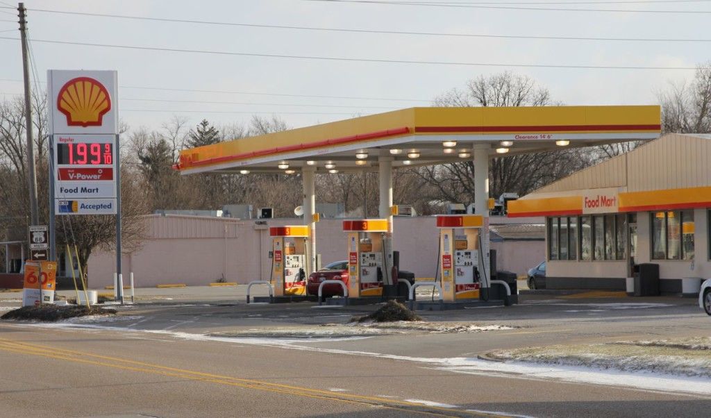 Gasoline at Shell in Gillespie is under $2/gallon for the first time in years. Prices are very similar at nearby stations including Moto Mart, Casey's and Phillips 66. 