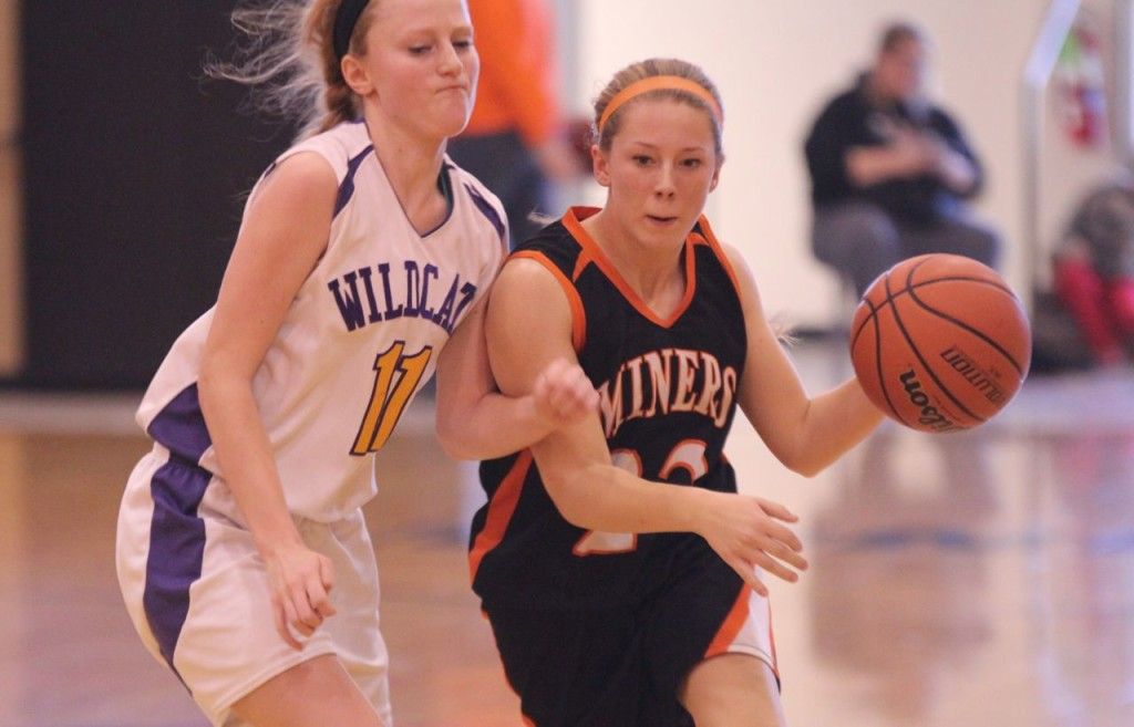Addison Bryant beats her defender on the dribble in Gillespie's loss to Mt. Olive yesterday. 