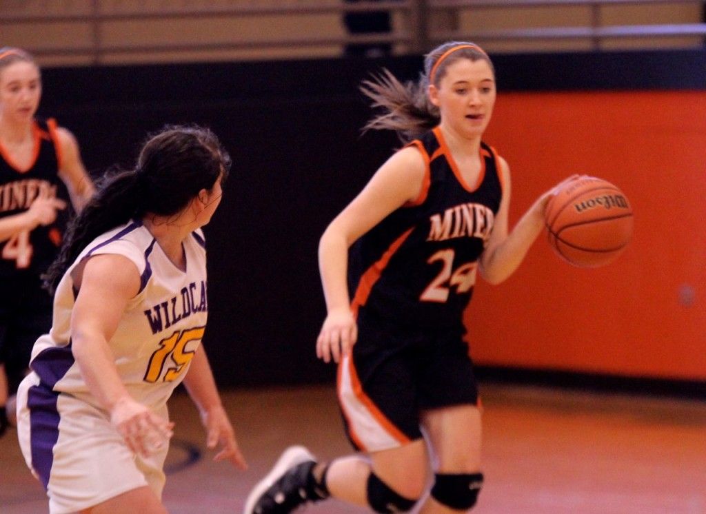 Karli Carr takes care of the dribbling responsibilities for Gillespie. 