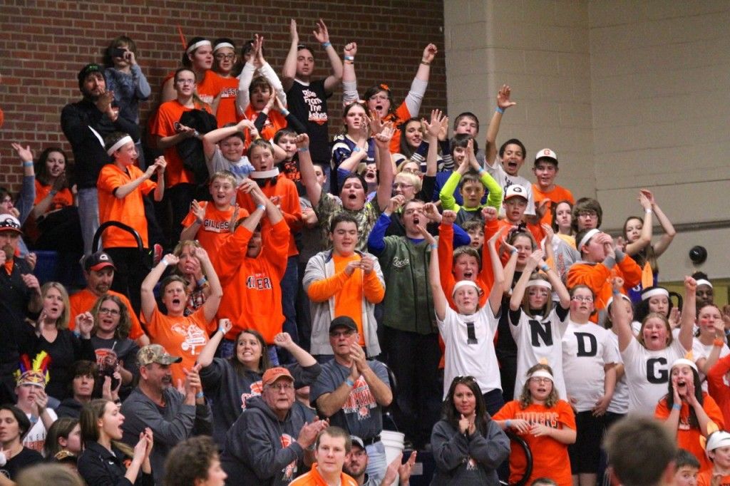 Gillespie had an expansive cheering section Saturday during their two games at State. The Indians won both and advance to the State Championship. 