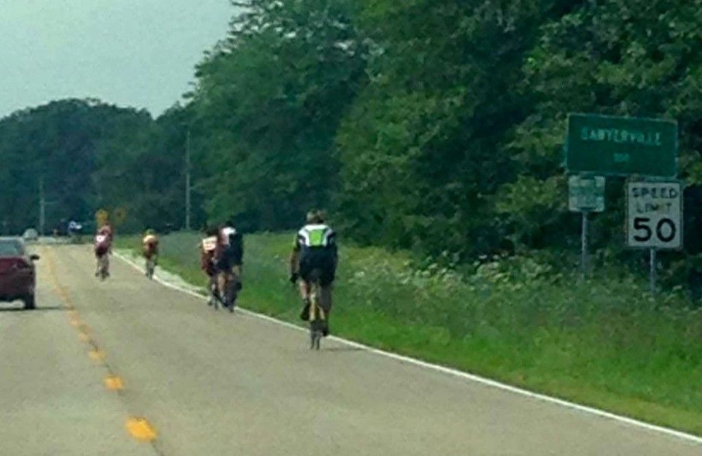 Hundreds of riders passed through Benld Saturday morning as part of the longest race in Staunton's Tour de Donut. 