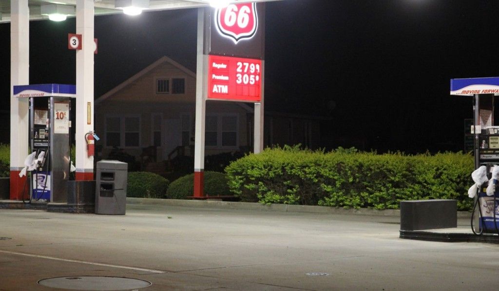 Bags covered the gas pump handles at Jumpin Jimmy's for a few days last week as ownership changes hands. The gas station located in Gillespie had the bags removed at the time of publication. 