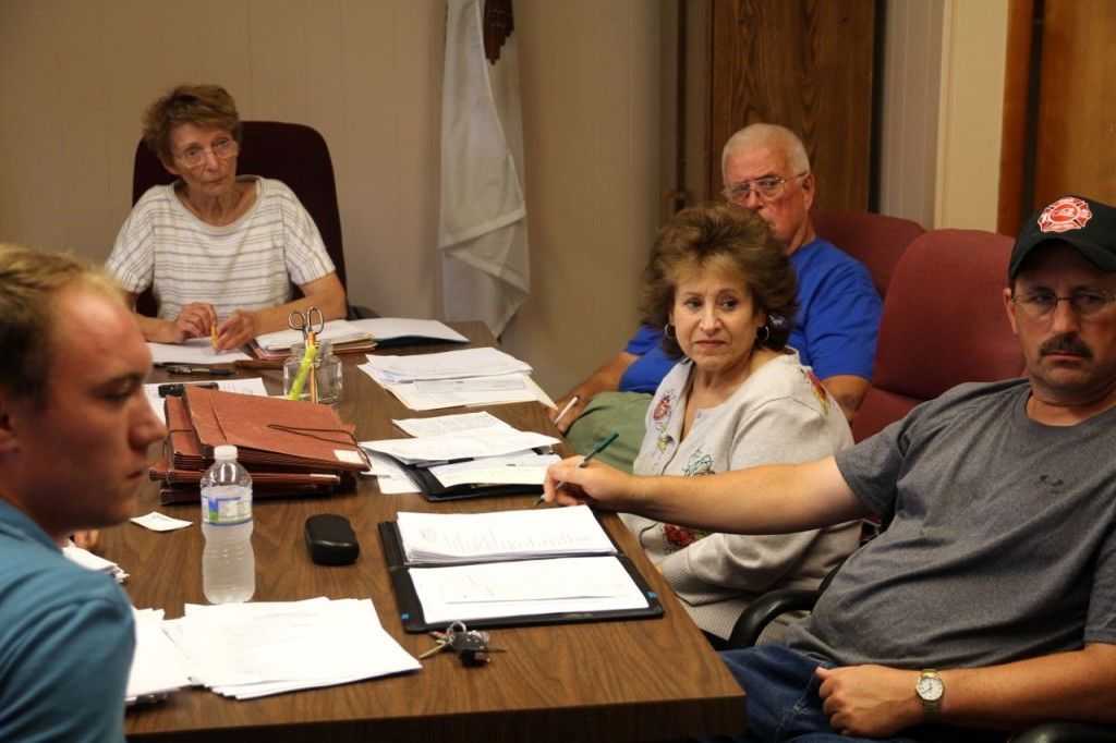 The Benld City Council hears a brief report from the city attorney. 