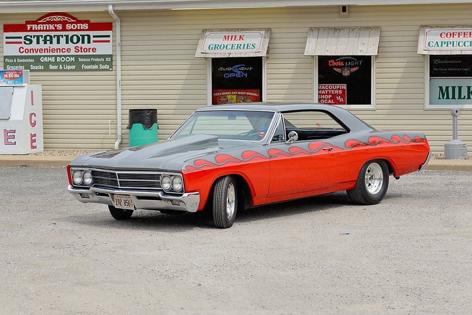 Franks Son Station was welcomed last Friday with a classic car in their parking lot. The convenience store located in Wilsonville has seen quite a few classics roll through town. (Photo by Franks Son Station)