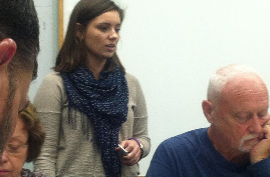 Avery Bourne's visit with the council sparked a brief spar with the city treasurer. 